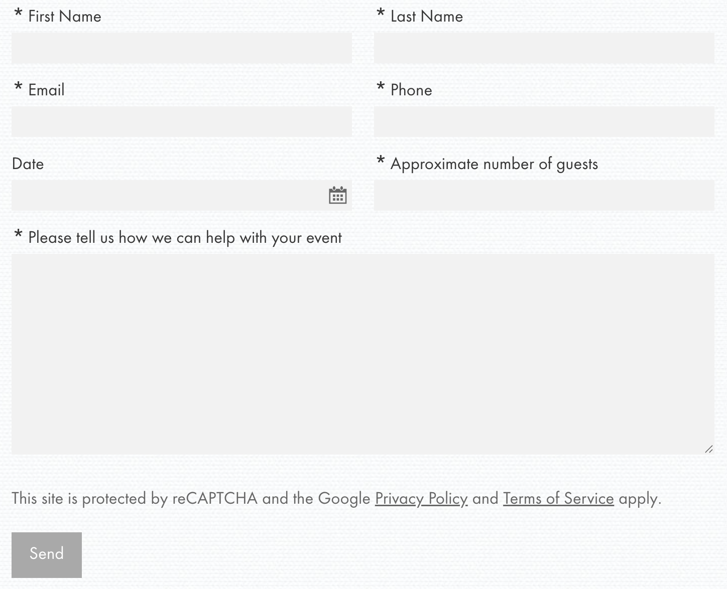 Generic contact form example